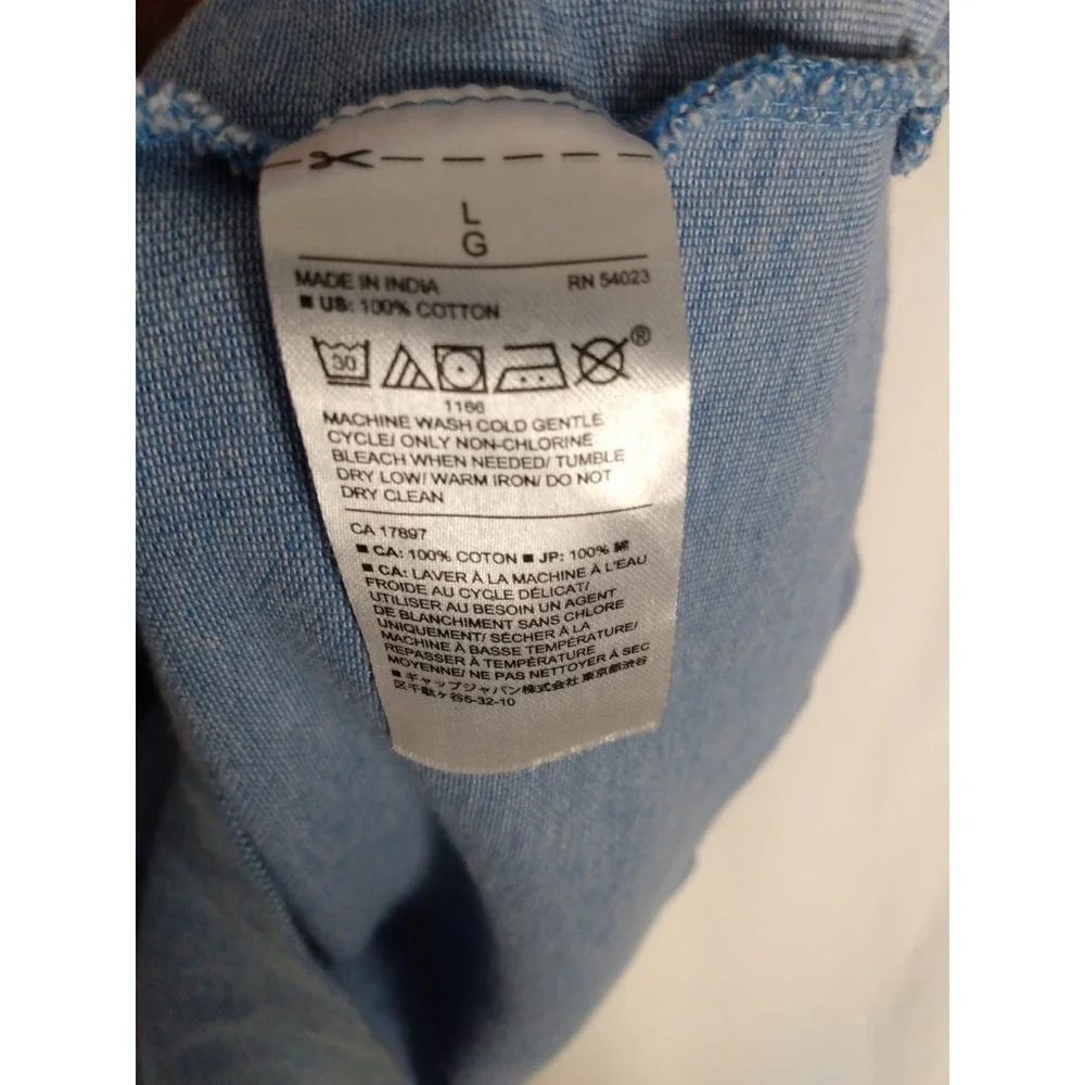 Banana Republic Blue Men Pique‎ Polo Shirt Casual Size L